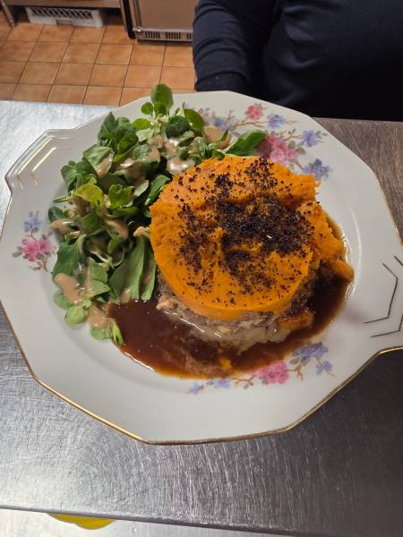 parmentier de canard à la patate douce